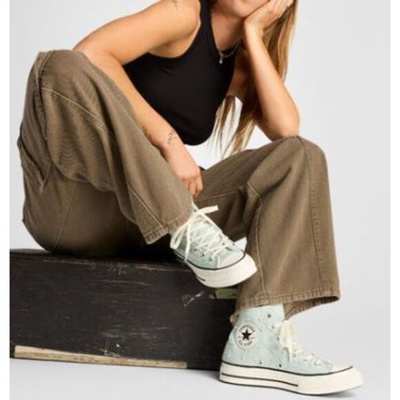 Converse Chuck 70 Archive Stars Rainwashed Grey Unisex High Top Sneakers NIB - Picture 13 of 14